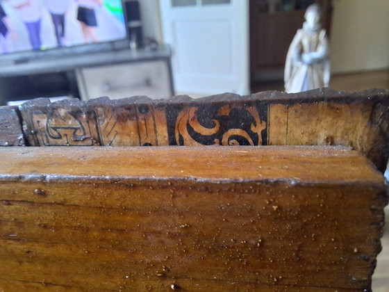 Image 1 of Scatola di legno Tramp Art