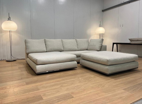 Image 1 of Minotti Hamilton Corner Sofa + Stool | Warranty