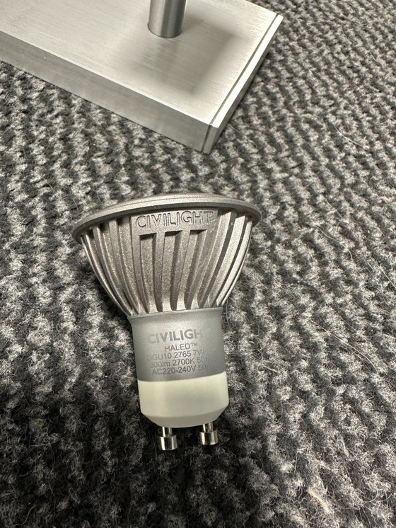 Image 1 of Ceiling/Wall spotlights Lucide 2 x 2 Spots Brushed Aluminum