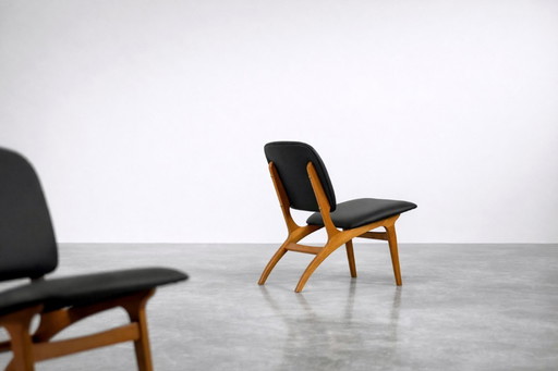 Sillas Jylland suecas Mid-Century modernas vintage de Jio Möbler, 1953. Juego de 2