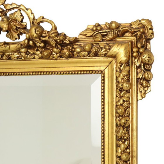 Image 1 of Antieke Franse Facetgeslepen Spiegel 163cm