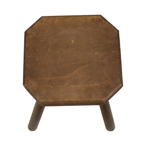 Image 1 of Alter rustikaler Hocker Brutalismus