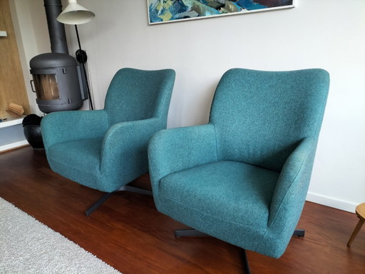 2 Bert Plantagie Bolero swivel armchairs