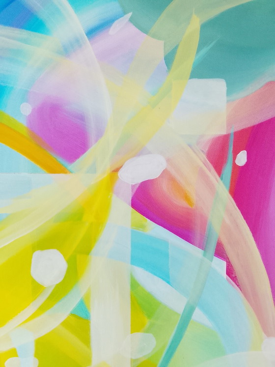 Image 1 of Peinture acrylique « Solaris » 100x100cm