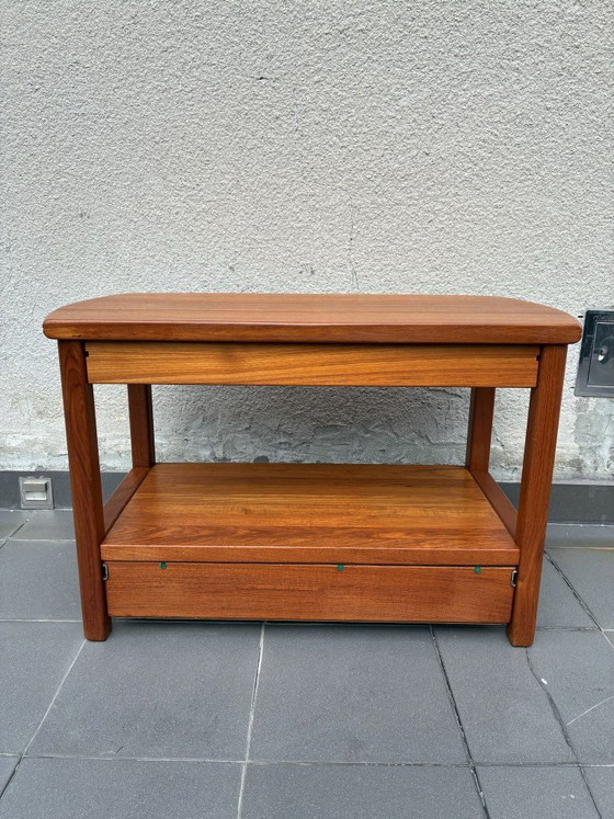 Sailing Stolefabrik teak coffee table with drawers, Denmark, 1960s, Wood, Brown (photo 6 of 8)