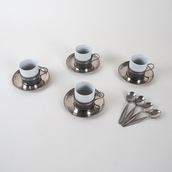 Image 1 of Set di tazzine da caffè espresso, design italiano, anni '80, made in Italy