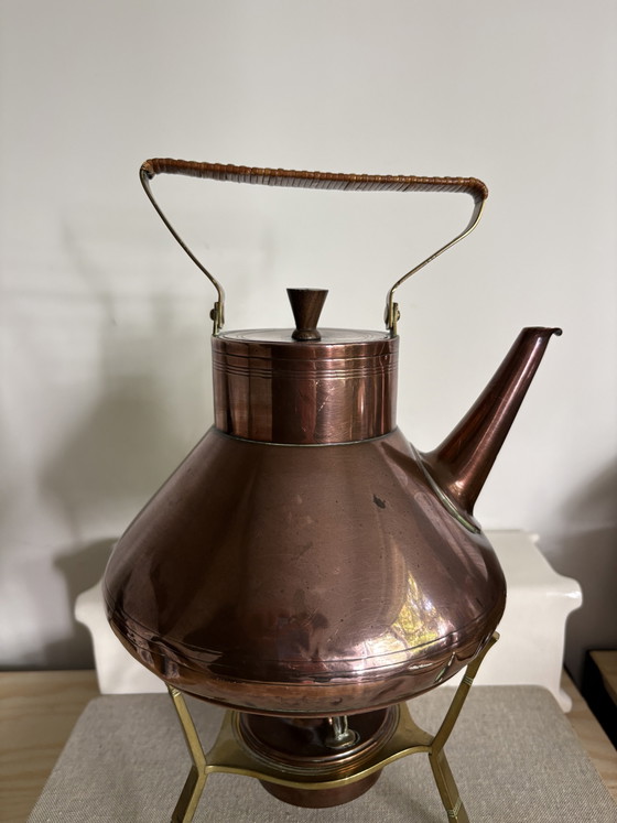 C. Kurz & Co - Tiel Holland - Copper Teapot Kettle on Stand – Decorative Objects, Metal (photo 5 of 12)