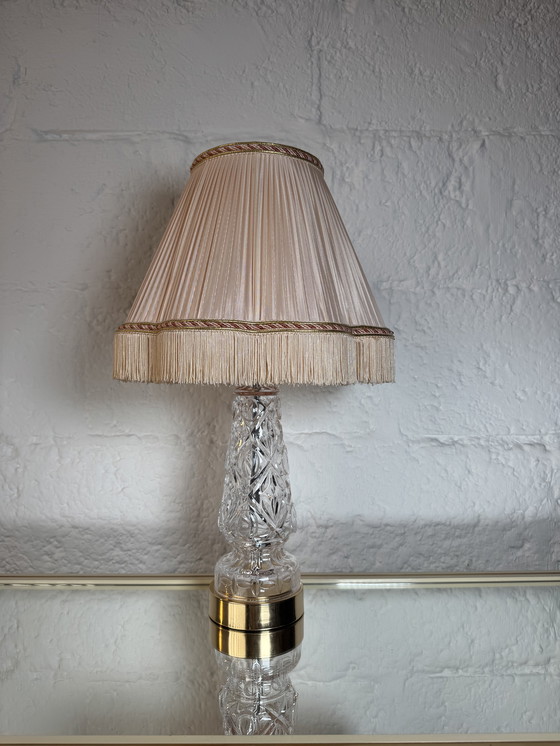 Image 1 of Lampe cristal style Hollywood Regency 80’s
