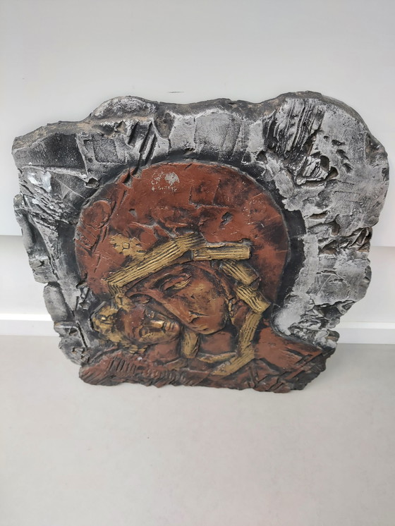 Image 1 of Plaque Madonna and Child Jesus
