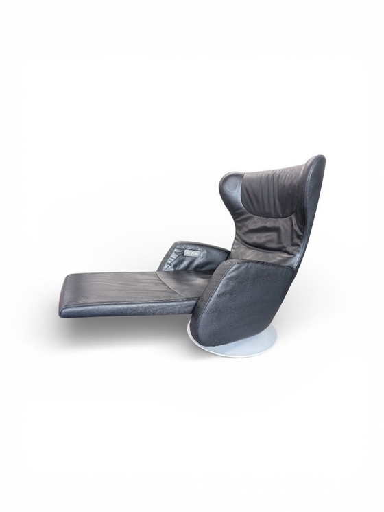 Image 1 of Fauteuil inclinable en cuir Audioluce FSM K99 noir avec haut-parleurs