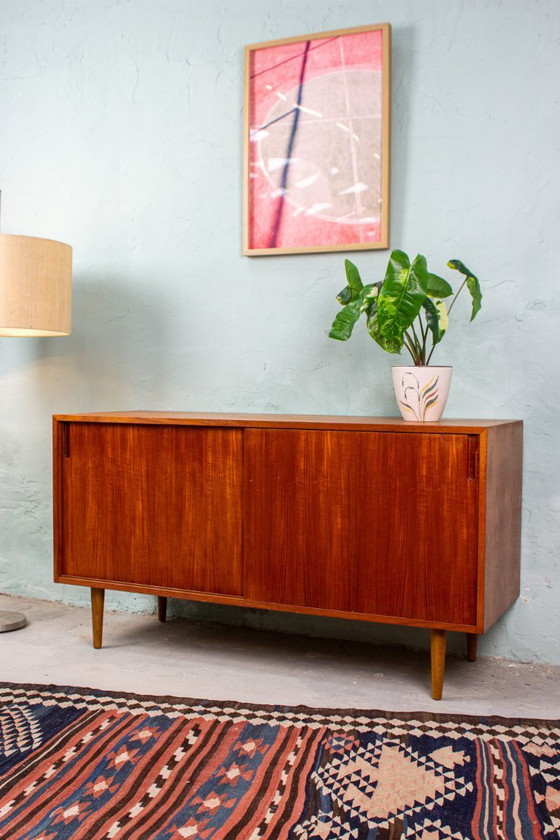 Image 1 of Vintage teak sideboard chest of drawers Danish Mid Century