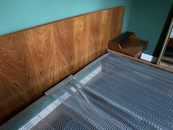 Image 1 of Letto vintage in legno 150x200 con comodini