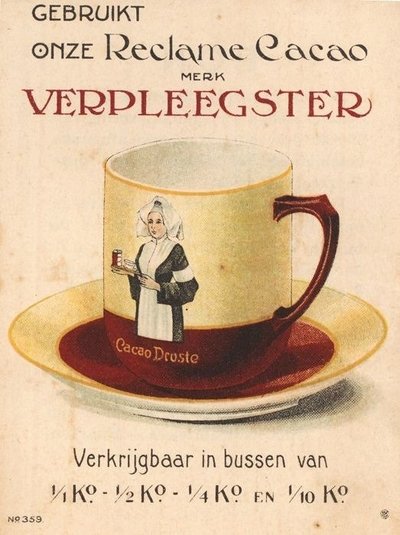 Antique Droste Cocoa Chocolate Service – Droste Haarlem Holland, Crockery, Porcelain (photo 4 of 5)