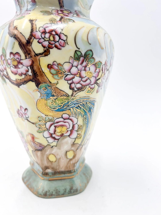 Hand-painted Art Nouveau Ceramic Vase by Vera Vitali, 1927 (photo 10 of 11)