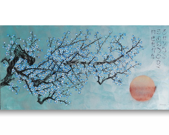 Sakura J538 - Grande Peinture Originale – Peintures et dessins, Canvas (photo 16 of 17)