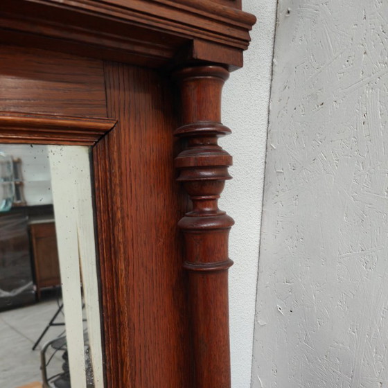 Image 1 of Specchio antico sfaccettato, specchio da camino rustico