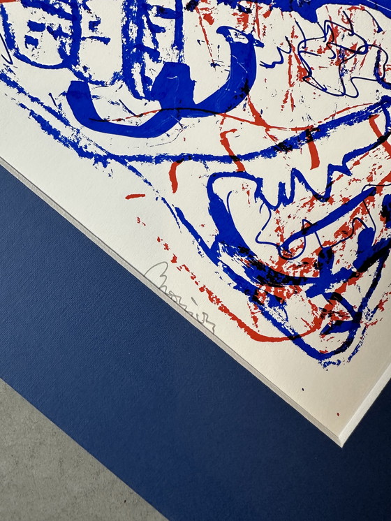 Image 1 of Genummerde zeefdruk - Jean Broisson - Gesigneerd