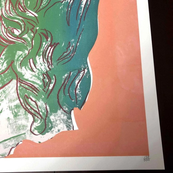 Lithografie "Alexander de Grote" uit de jaren 1990, geïnspireerd op Andy Warhol. – Litho's & Zeefdrukken (photo 5 of 11)