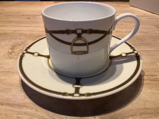 4 tazas y platillos Ralph Lauren