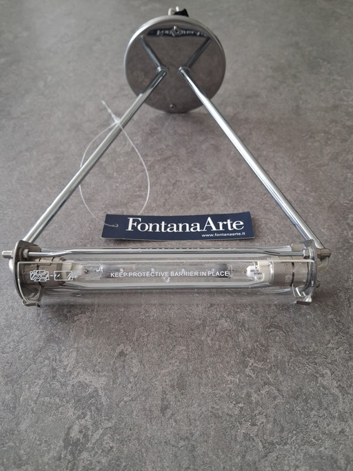 Scintilla AT1S chrome ceiling lamp.