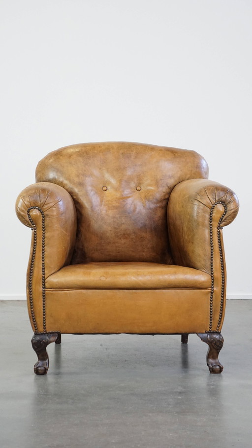 Armchair Made Of Sheepskin