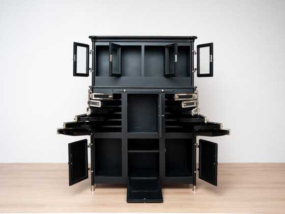 Duitse instrumentenkast voor tandartsen van Arnold Biber, Pforzheim, circa 1920. – Vitrinekasten, Wood (photo 3 of 19)