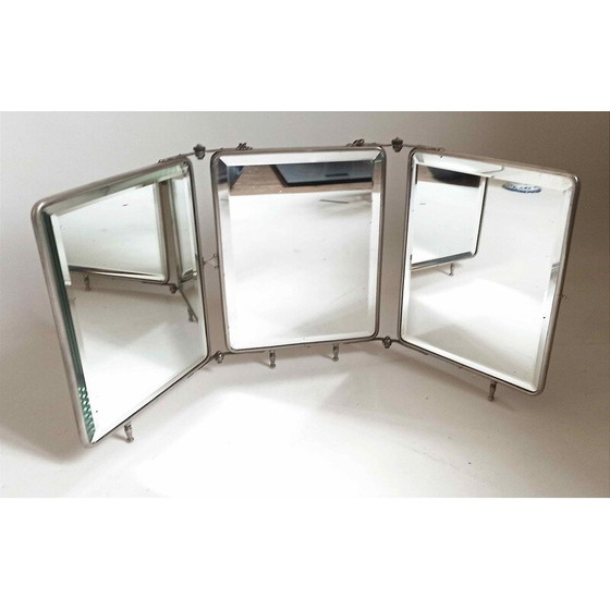 Image 1 of Vintage Art Deco travel triptych mirror