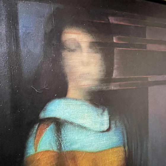 Erwin Mackowiak, A Woman's Confidence, Huile sur Toile, 1969 – Peintures et dessins, Metal, Design (photo 4 of 9)