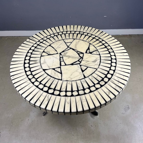 Image 1 of Table basse en marbre au design vintage par Heinz Lilienthal