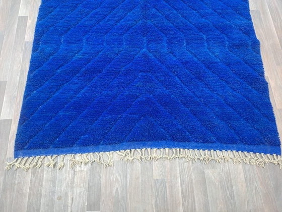 Large Traditional Handmade Blue Berber Rug 3/4 m, Aime Té, Rugs & carpets, Wool (photo 7 of 7)