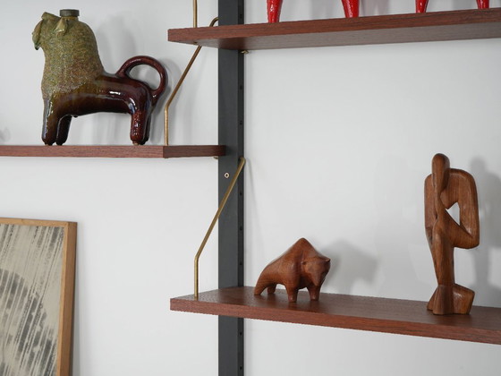 Estantería modular PS System de Preben Sørensen, chapa de teca, Dinamarca, años 70 – Estanterías de pared (photo 10 of 22)