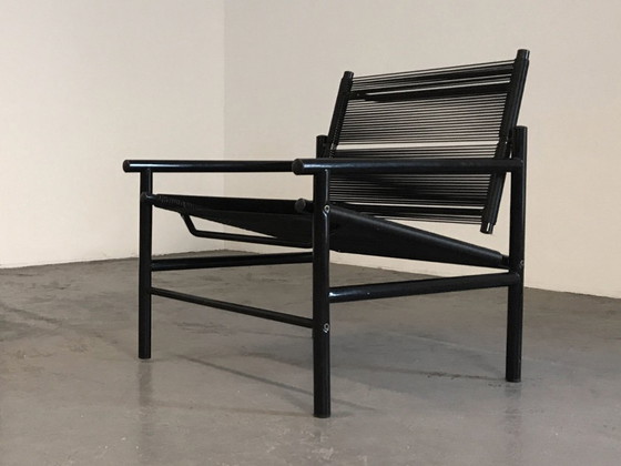 Twee Fly Line loungestoelen, G. Belotti voor CMP Padova – Stoelen / fauteuils, Metal, Plastic (photo 6 of 11)