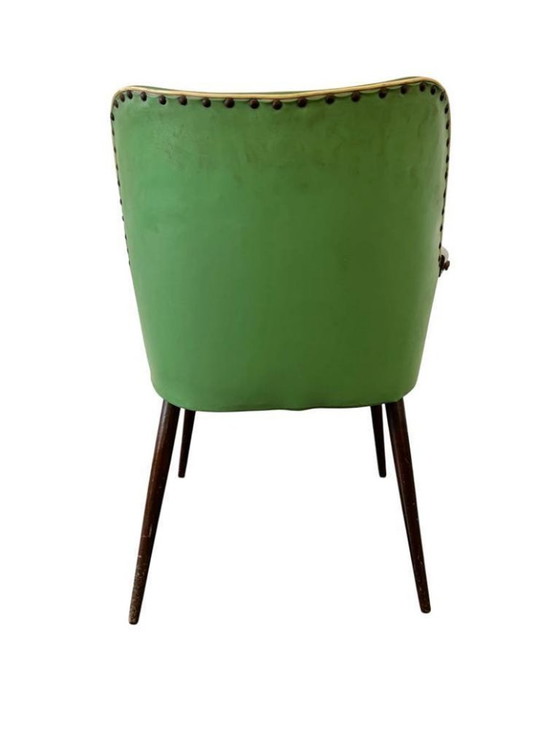 Image 1 of chaise rockabilly verte vintage