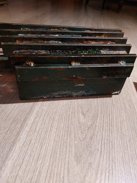 Image 1 of Een paar brutalistische wandlampen van Murano-glas uit de jaren 1960.