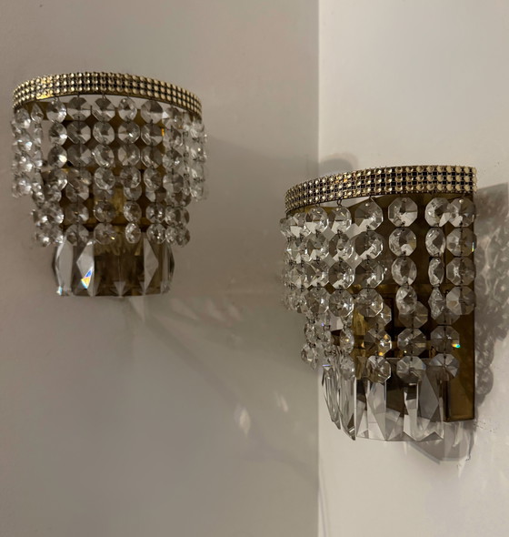 Image 1 of 1970s brass pendant wall lights