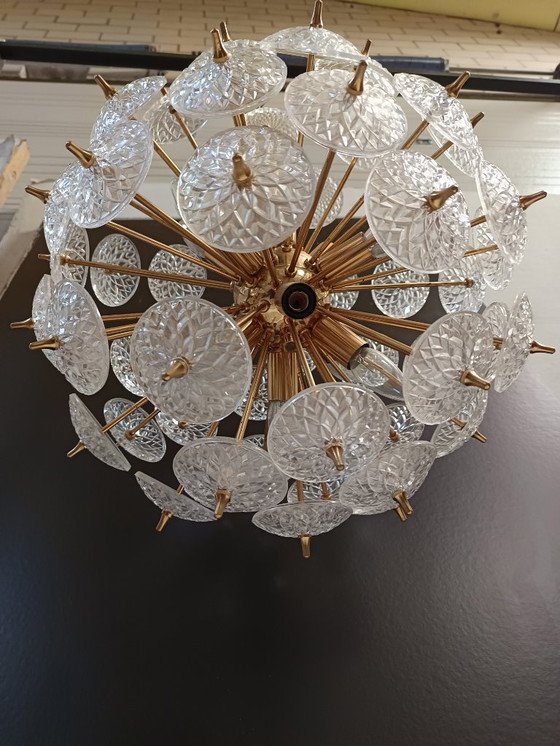 Image 1 of Vintage Sputnik snowball pendant lamp - Val Saint Lambert