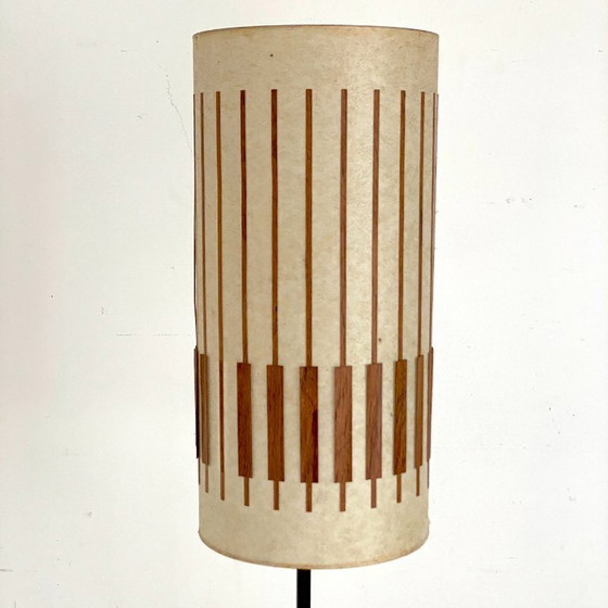 Image 1 of Lampadaire scandinave vintage 1960's teck et placage de teck