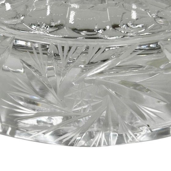 Image 1 of Vintage kristallen Rossi Bohemia kandelaar geslepen loodkristal 1930's