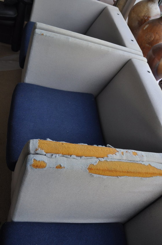 Image 1 of Set di 5 divani monoposto di design Knoll modello Eastside designer Ettore Sottsass (4 con poggiatesta e 1 senza)