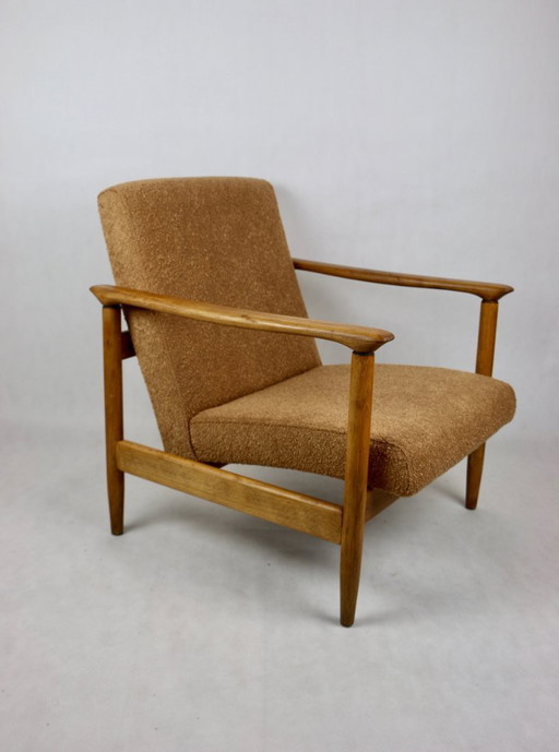 Orange Gold GFM-142 Armchair by Edmund Homa, 1970s
