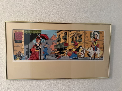 Lucky Luke Siebdruck – giclee prints, Glass, Metal