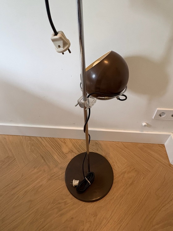 Vintage GEPO 300A Floor light - brown / Chrome (photo 2 of 9)