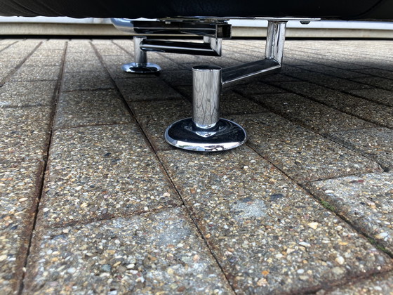 Image 1 of Leolux Kikko Chaise longue relax Senso pelle nera ZGAN!!!