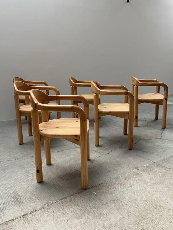Image 1 of Lot de 6 chaises de salle à manger rares Rainer Daumiller pour Hirtshals Savvaerk, Danemark années 1980