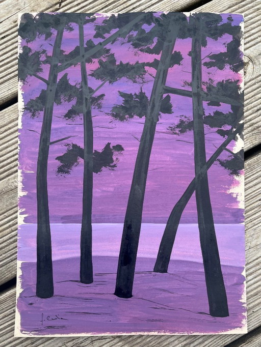 Gouache and India ink on natural paper. Format 30x21cm.