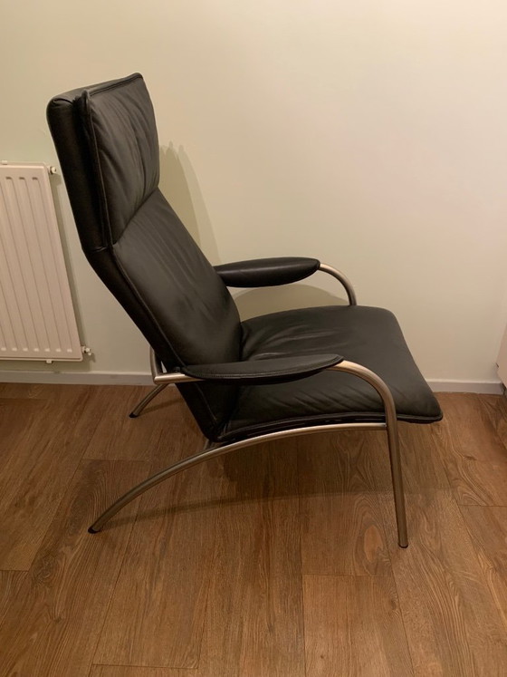De Sede Zwart Leren Stoel – Fauteuils, Leather, Metal (photo 6 of 6)