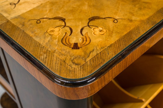 Image 1 of Mobile bar Art Déco con intarsi, anni '30