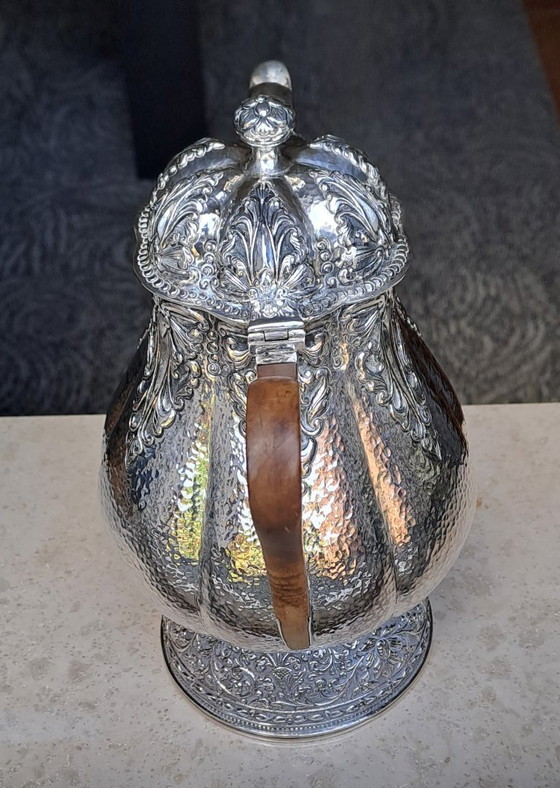 Image 1 of Cafetera/moca antigua Djokja de plata (sello 900).🫖