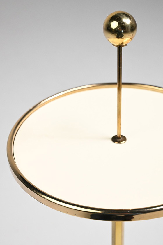 Image 1 of Vintage messing bijzettafeltje