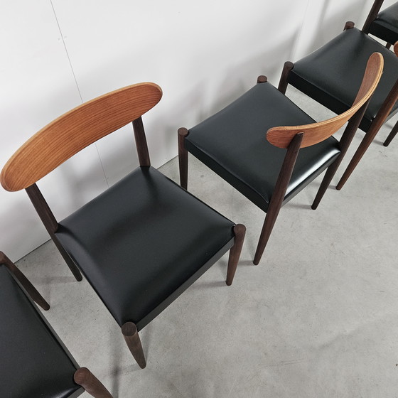 Image 1 of Ensemble vintage de 6 chaises de salle à manger, Oswald Vermaercke